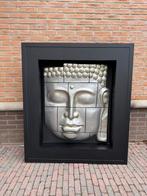 Buddha Hoofd in Lijst ( 3D effect ), Gebruikt, Ophalen of Verzenden
