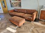 3,5 zits leren bank, Huis en Inrichting, Complete inboedels, Ophalen