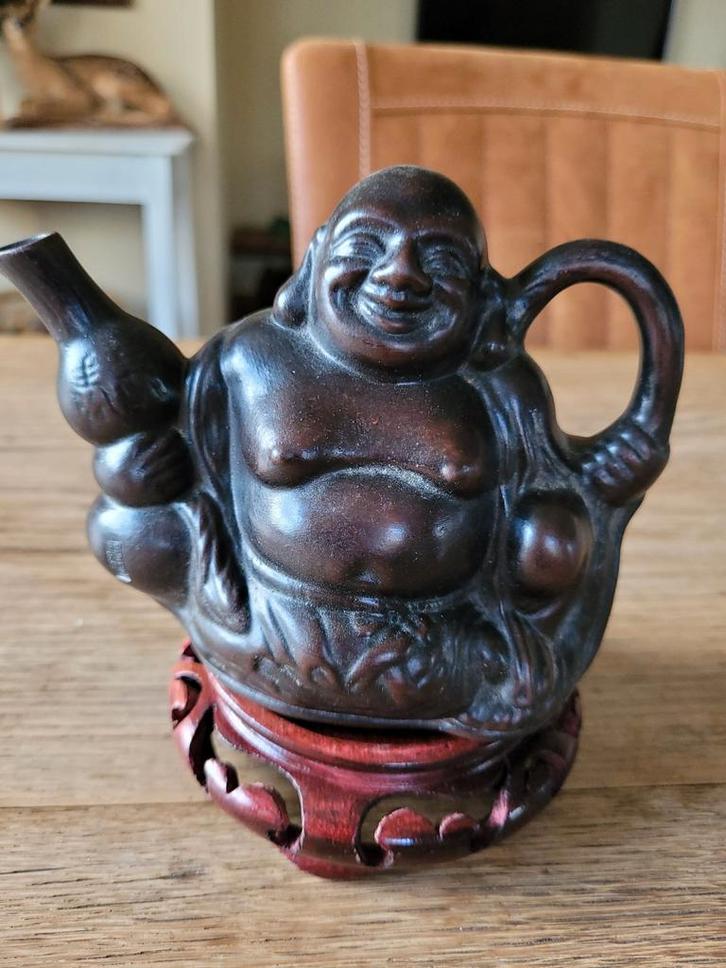 Chinese waterdruppelaar, yixing klei chinese lachende buddha, Antiek en Kunst, Kunst | Niet-Westerse kunst, Ophalen of Verzenden