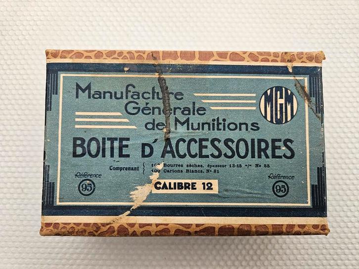 Vintage Munitie Accessoires Doos Calibre 12, Verzamelen, Militaria | Algemeen, Ophalen of Verzenden