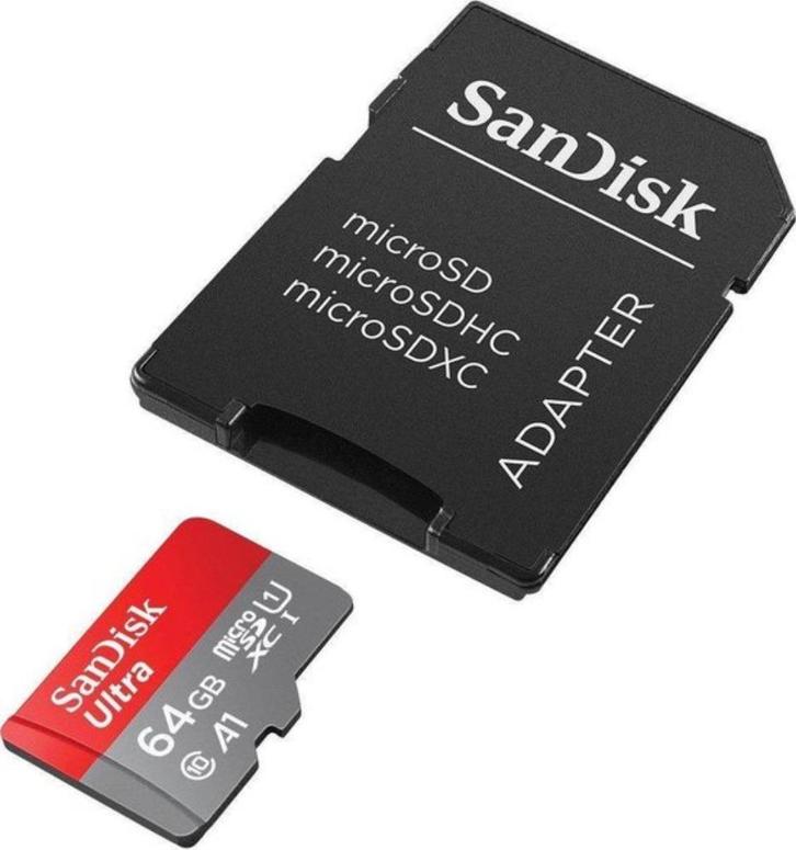 SanDisk Ultra MicroSD 64GB (SD kaart) *Nieuw*, Audio, Tv en Foto, Fotografie | Geheugenkaarten, Nieuw, SD, 64 GB, Smartphone, Ophalen of Verzenden