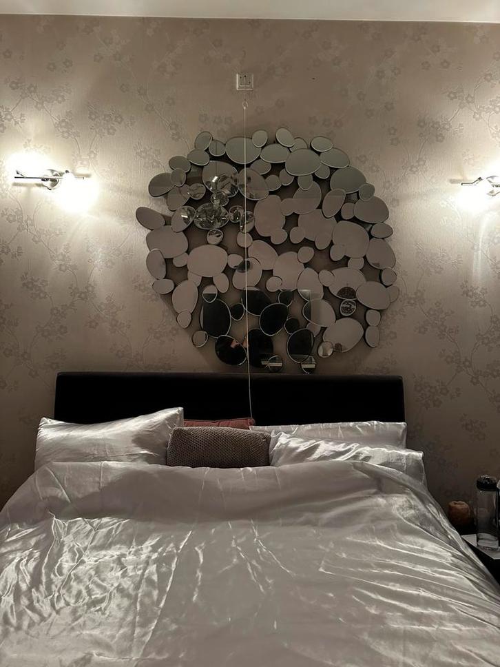 Kare Design Spiegel “Water Drops” – Luxe designspiegel, Huis en Inrichting, Woonaccessoires | Spiegels, Zo goed als nieuw, 100 tot 125 cm