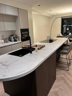 STRAKKE GREEPLOOS KEUKEN MET EILAND + APPARATUUR, Ophalen, Dubbelwandige keuken, Zo goed als nieuw, Kunststof
