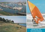 SCHARENDIJKE Jachthaven Koepel Surfer Groeten, Verzamelen, Ansichtkaarten | Nederland, Verzenden, 1980 tot heden, Gelopen, Zeeland