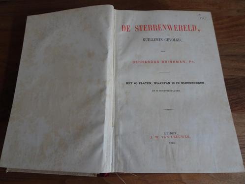 De Sterrenwereld Bernardus Brinkman 1873, Boeken, Wetenschap, Gelezen, Natuurwetenschap, Ophalen of Verzenden