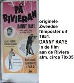 2 originele Zweedse filmpoters 1951 / 1958, Danny Kaye N & F, Rechthoekig Staand, Ophalen of Verzenden, Zo goed als nieuw, A1 t/m A3
