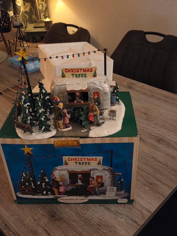 Lemax Christmas Trees Kerstdorp, Diversen, Kerst, Gebruikt, Ophalen