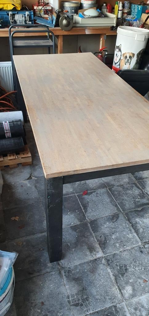 Eettafel 1x2 meter - Doe een goed bod!, Ophalen of Verzenden, Gebruikt, Rechthoekig, Hout