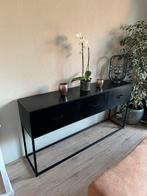 Zwart metalen wandkast, Huis en Inrichting, Ophalen, Gebruikt, 150 tot 200 cm, Metaal