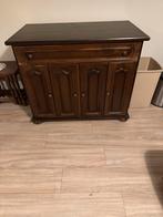 Donker eiken computerkast, Huis en Inrichting, Ophalen, Gebruikt