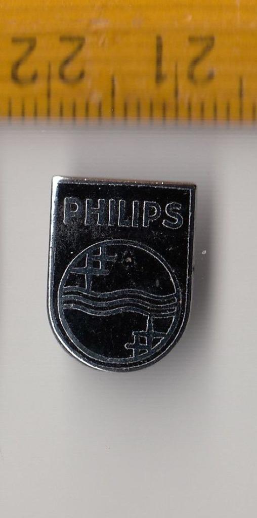 Philips Radio Logo embleem schildje Zwart emaille, Antiek en Kunst, Antiek | Tv's en Audio, Ophalen of Verzenden