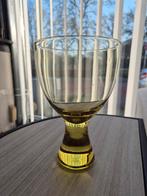 Zeldzaam Antiek Roemer Wijnglas Amber met Massieve Voet, Antiek en Kunst, Antiek | Glas en Kristal, Ophalen of Verzenden