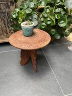 Houtsnijwerk klaptafel planten tafel uit Indonesie handwerk, Ophalen of Verzenden