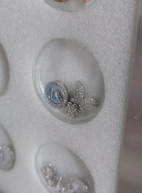 Dancing My Imenso glass zirconias vlinder, cirkel, bloem, ha, Sieraden, Tassen en Uiterlijk, Kettinghangers, Nieuw, Zilver, Zilver