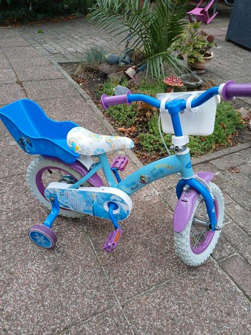 Kinderfiets meisje, 12.5 inch zijwielen Disney Frozen Koopje, Fietsen en Brommers, Fietsen | Meisjes, Gebruikt, 14 inch of minder