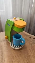 Hape Houten Koffiezetapparaat met Koffiepad, Ophalen of Verzenden, Zo goed als nieuw, Hout, Speelkeuken-accessoire