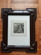 Ets uit 1747 van Jan Luyken in een antieke lijst, Ophalen of Verzenden