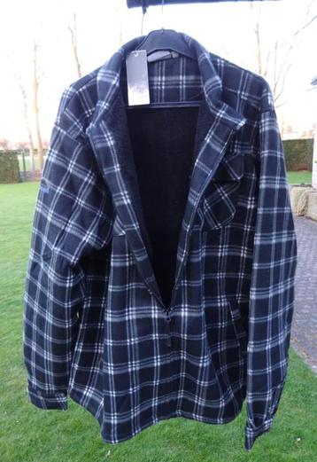 Nieuw Maat 3XL Zwart/Wit geruit houthakkers Jasje/Hemd  beschikbaar voor biedingen