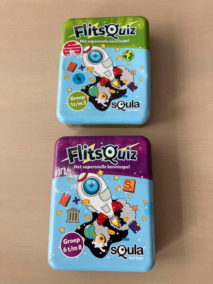Squla kennisspel, Hobby en Vrije tijd, Gezelschapsspellen | Kaartspellen, Zo goed als nieuw, Ophalen of Verzenden