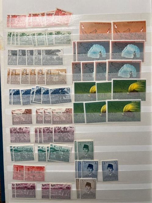 Indonesie partijtje irian barat, meest postfris, Postzegels en Munten, Postzegels | Volle albums en Verzamelingen, Buitenland