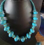 Turquoise Ketting ~Size: ca 50/55 cm, Overige materialen, Verstelbaar, Nieuw, Verzenden