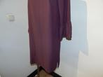 Ladress aubergine kleurige jurk onderkant mouw uitlopendM, Maat 38/40 (M), Verzenden, Paars, Zo goed als nieuw