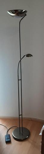 Vloerlamp, bronskleurig., Huis en Inrichting, Lampen | Vloerlampen, Ophalen, Gebruikt, Metaal, 150 tot 200 cm
