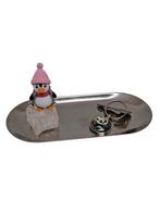 Sieraad- en Serveerschaaltje – Edelsteen met Pinguïn, Ophalen of Verzenden, Nieuw, Fantasy
