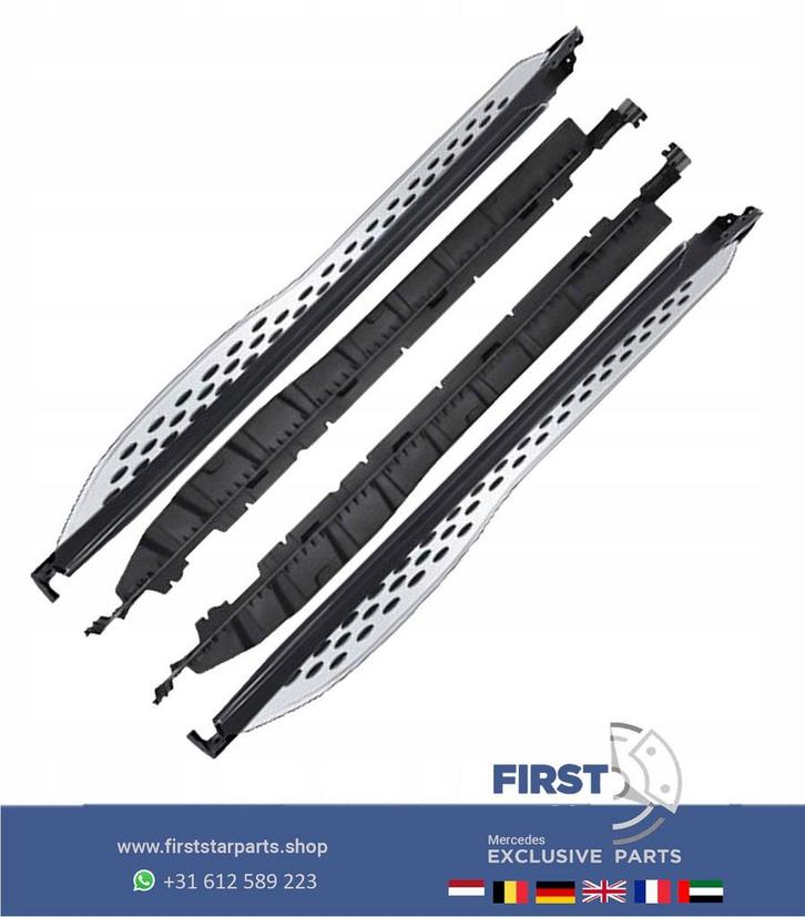 W254 C254 GLC 43 63 AMG TREEPLANKEN ZIJSKIRT SET SIDESKIRTS, Auto-onderdelen, Carrosserie en Plaatwerk, Bumper, Mercedes-Benz