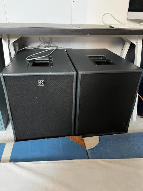 2x HK audio Lucas sub speakers, Audio, Tv en Foto, Luidsprekers, Gebruikt, Subwoofer, 120 watt of meer, Overige merken, Ophalen