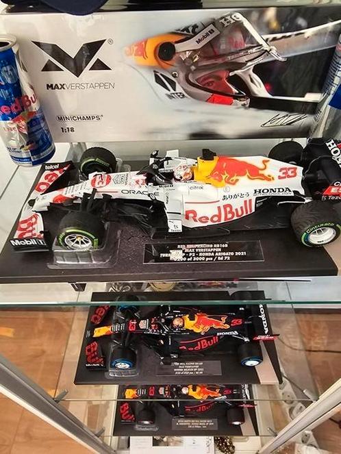 Max verstappen 3 auto's 1.18 schaal limited edition, Hobby en Vrije tijd, Modelauto's | 1:18, Nieuw, MiniChamps, Ophalen of Verzenden