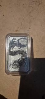 Rectangle Dragon 1 oz Zilverbaar, Ophalen of Verzenden, Zilver