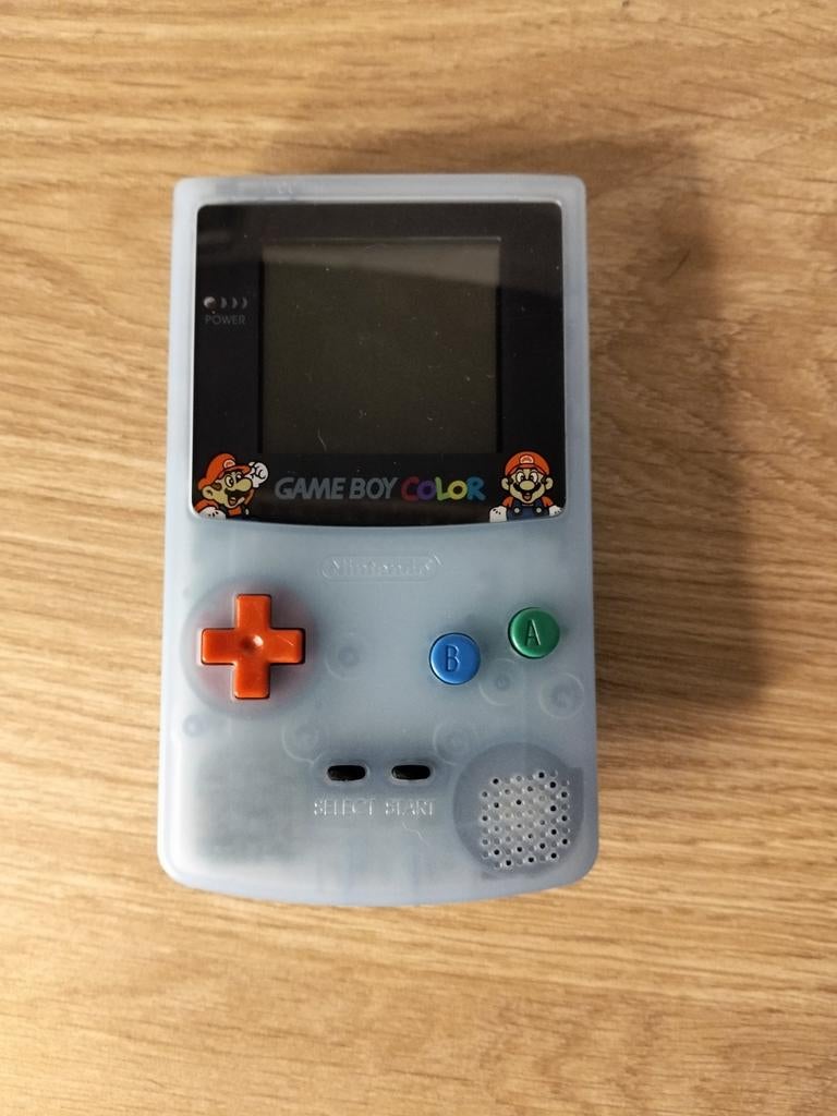 Game Boy Color - Transparant Mario, Spelcomputers en Games, Spelcomputers | Nintendo Game Boy, Ophalen of Verzenden, Gebruikt