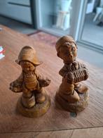 vintage beeldjes jongen en meisje op klompen, Ophalen of Verzenden, Gebruikt, Mens