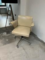 Vintage stoel, Huis en Inrichting, Stoelen, Ophalen, Gebruikt, Wit, Leer