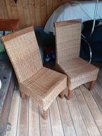 Gratis 2 rotan stoelen, Ophalen, Gebruikt, Zwart, Vijf, Zes of meer stoelen