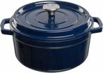 Blauwe geëmailleerde gietijzeren braadpan - 3.5L, Gietijzer, Nieuw, Ophalen of Verzenden, Keramische plaat