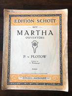 Bladmuziek Martha Ouverture voor piano van Flotow, Klassiek, Ophalen of Verzenden, Zo goed als nieuw, Artiest of Componist