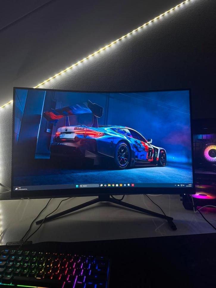 Gaming monitor, Computers en Software, Monitoren, Zo goed als nieuw, 201 Hz of meer, DisplayPort, HDMI, Gaming, Curved, VA, Full HD
