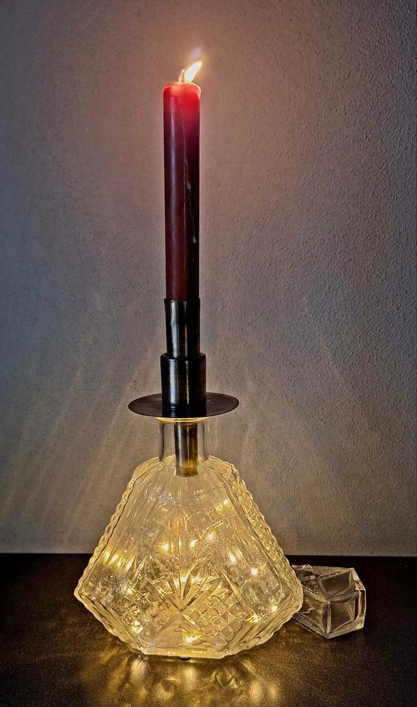 Sfeertafellampje,Kaarsenstandaard, Huis en Inrichting, Lampen | Tafellampen, Zo goed als nieuw, Minder dan 50 cm, Ophalen of Verzenden