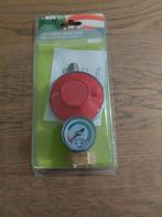 Gimeg gasdrukregelaar propaan 30 Mb met manometer/afblaasb., Ophalen of Verzenden, Nieuw