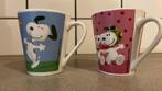 2 Snoopy peanuts mokken mok 2015 Fox, Ophalen of Verzenden, Overige figuren, Zo goed als nieuw, Gebruiksvoorwerp