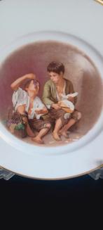 Bord van eating boys, BavariaJohan Seltmann Vohenstraub, Antiek en Kunst, Antiek | Wandborden en Tegels, Ophalen of Verzenden