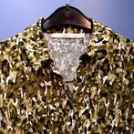 Aaiko in groen tinten 'gevlekte' overhemd jurk Aila S 40634, Aaiko, Aaiko, ., Ophalen of Verzenden