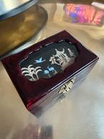 Vintage Chinese Juwelendoos met Kurk Diorama, Antiek en Kunst, Ophalen of Verzenden