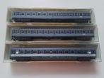 Minitrix Spur N Set von 3 Schnellzugwaggons, Hobby en Vrije tijd, Modeltreinen | N-Spoor, Gebruikt, Gelijkstroom, Verzenden, Trix