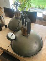 2x Countryfield Hanglamp Etiënne Grijs Rond - 52x53xh54 cm, Huis en Inrichting, Lampen | Hanglampen, Ophalen, Minder dan 50 cm