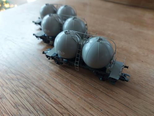 3 delige Märklin NS cementbollenwagenset artnr 46623, Hobby en Vrije tijd, Modeltreinen | H0, Zo goed als nieuw, Wagon, Wisselstroom