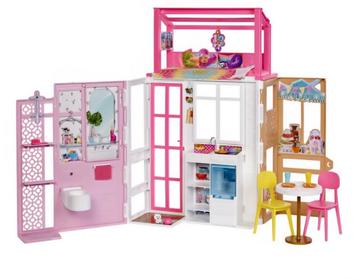 Barbie Huis Compleet met meubels beschikbaar voor biedingen