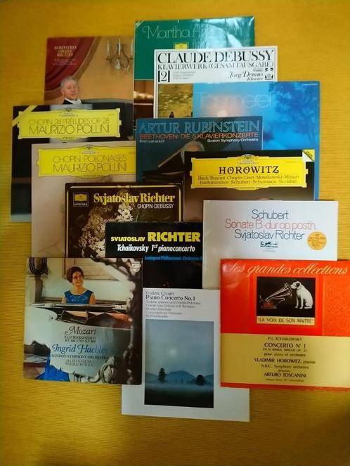 Piano > Pollini, Rubinstein, Richter, Haebler, enz - 17 LP's, Cd's en Dvd's, Vinyl | Klassiek, Gebruikt, Romantiek, Kamermuziek